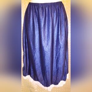 Vintage Navy Blue Lily Of France Half Slip Size Large